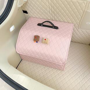 车载后备箱收纳箱女生储物箱杂物箱车用整汽车收纳盒车内尾箱