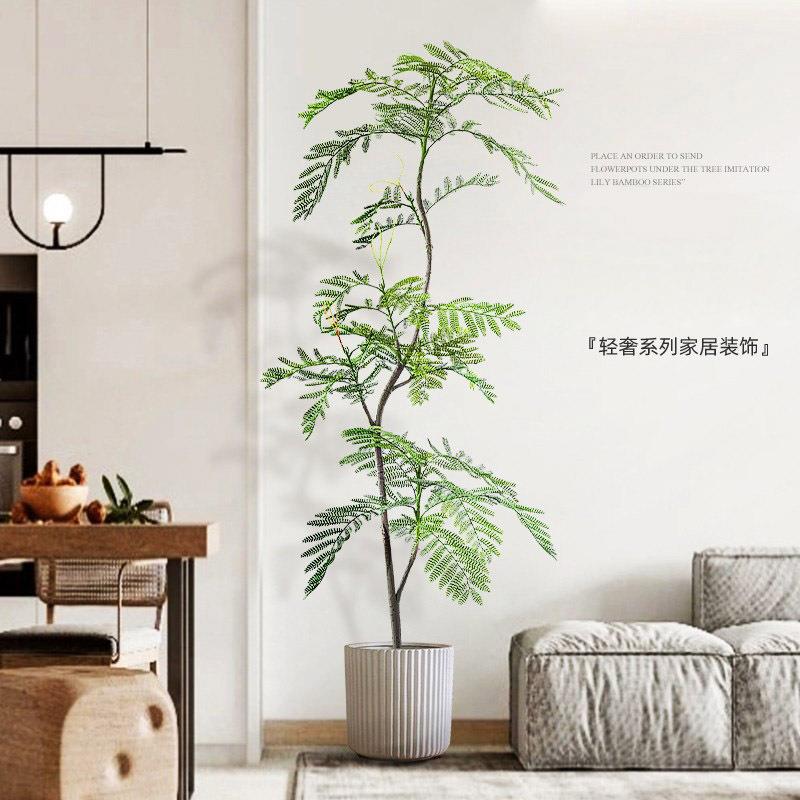 仿真绿植花楹落地盆栽室内大型LHY—241仿生假植物客蓝厅摆奢件轻