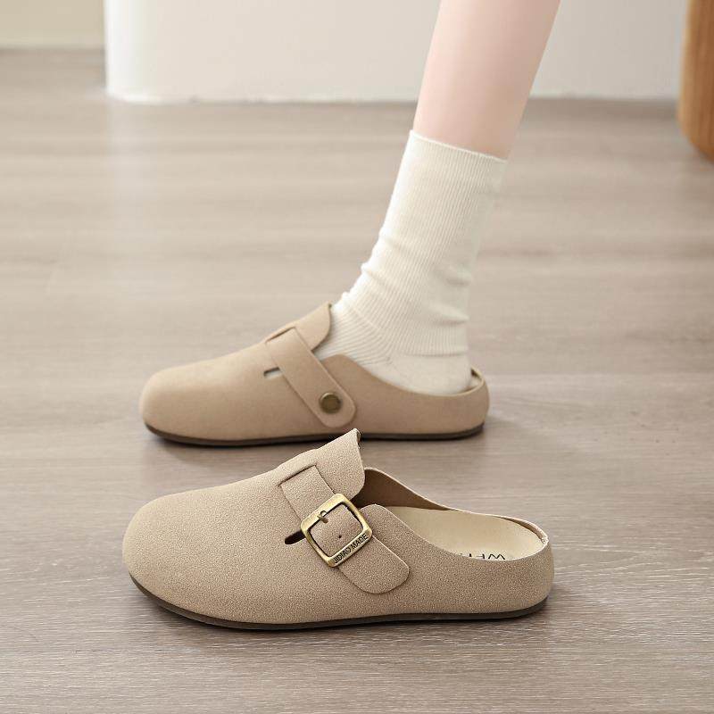 覆古勃肯鞋女包头半拖外穿2026春季新款一脚蹬厚底懒人半拖0123r,女鞋,勃肯鞋/软木鞋,淘宝优惠券,粉丝福利购,淘宝优惠卷