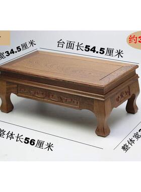 正品鸡翅形木矩实木碧木玺框架红雕刻工木艺品佛像装饰底座小套