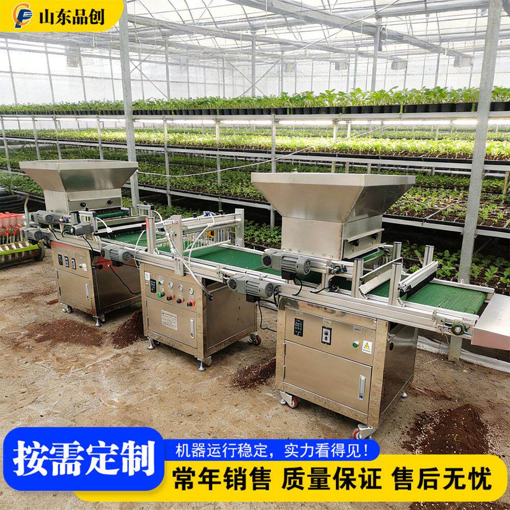 全自动漂盘育苗机 蔬菜大棚漂盘育苗机 农用压穴育苗播种设备