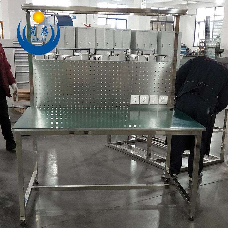 非标生产不锈钢工作台 防静电胶皮贴面不锈钢桌面 无尘车间操作台
