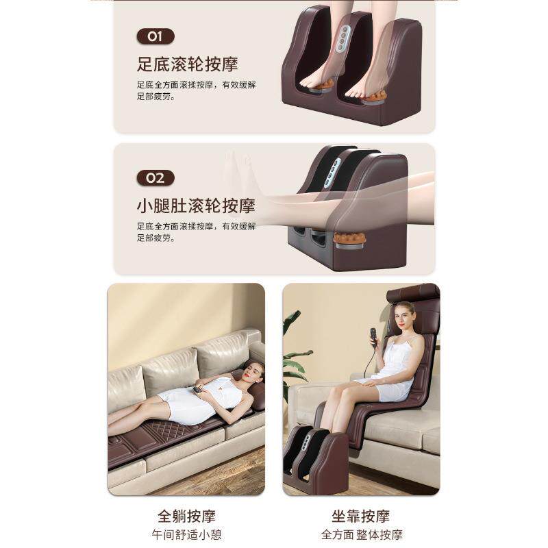 多功能智能按摩垫颈部腰部背部腿部颈椎热敷电动靠垫揉捏按摩床垫