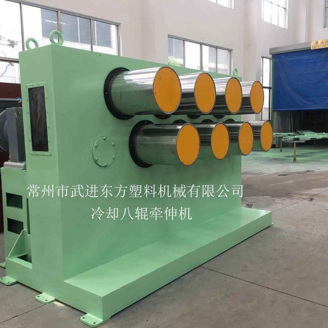 冷热八辊牵伸机导热油加温排气式牵伸机不锈钢辊胶粘丝八辊牵伸机