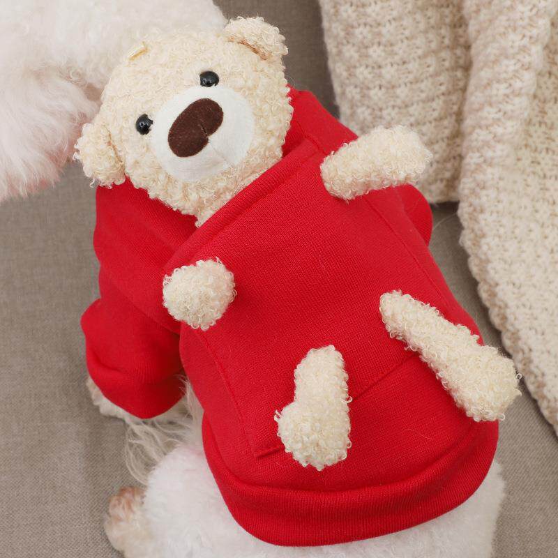 狗狗衣服秋冬布偶熊短袖法斗雪纳瑞美短比熊柴犬猫咪奶狗宠物衣服