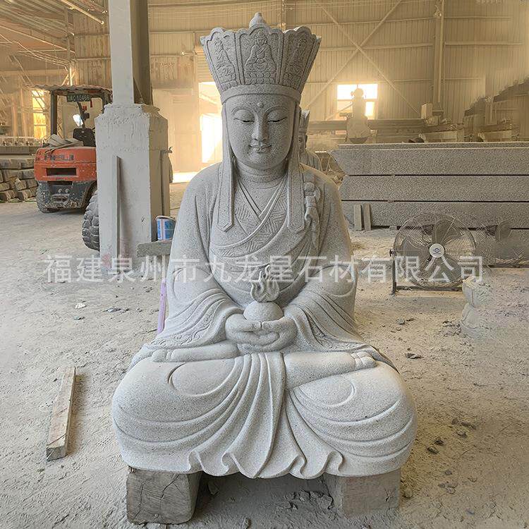 石雕地藏王菩萨佛像雕塑青石花岗岩大型地藏站石像寺庙佛像人物