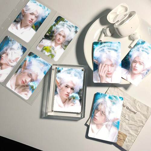 宋亚轩白发精灵王子小卡自制周边卡片三寸时代少年团饭制卡唯美