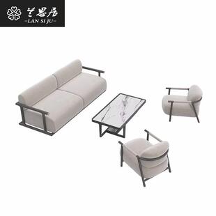 售楼处部洽谈沙发组合酒店会所接待卡座茶楼大厅包厢休闲娱乐沙发