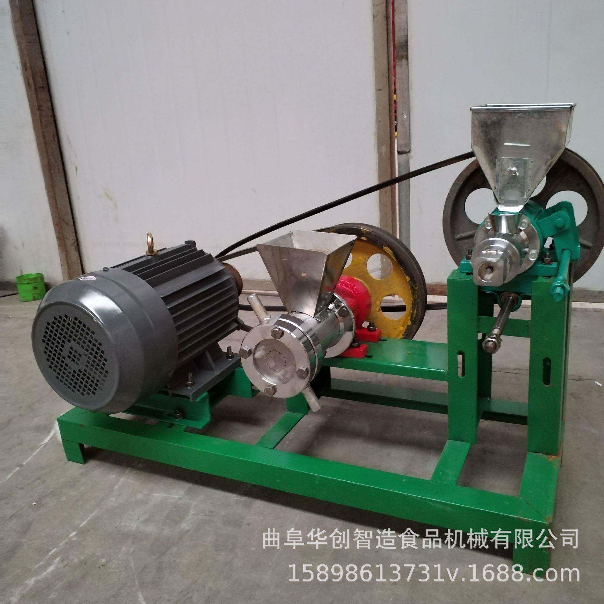 新款多功能五谷杂粮膨化机汽油动力摆摊膨化果机大米麻花食品机器