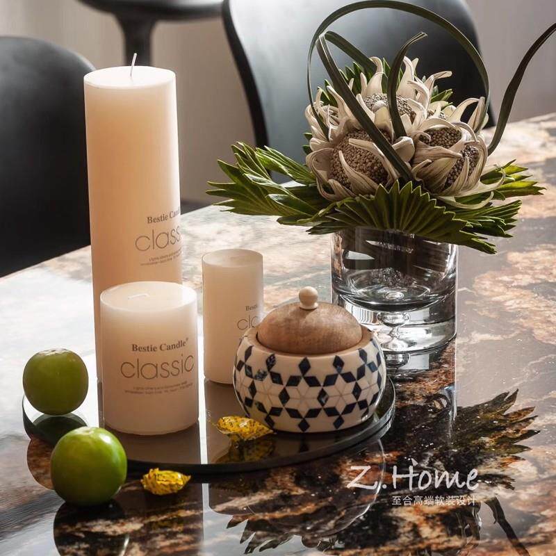 印度进口复古蓝菱牛骨首饰收纳盒储物罐样板间梳妆台装饰盒摆件