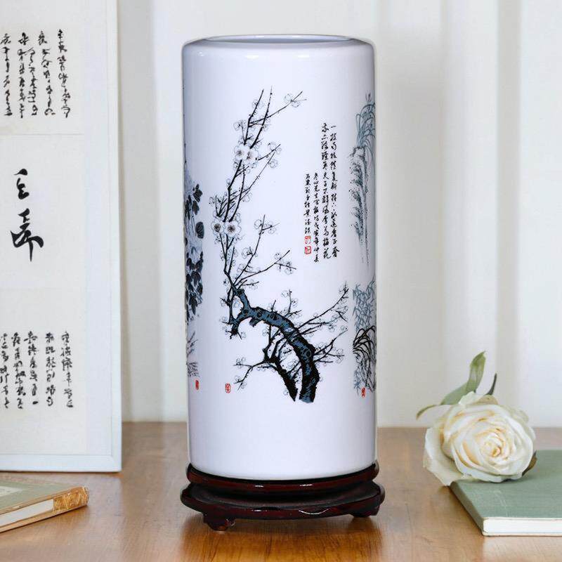 富贵竹花瓶水培中式水培竹子大瓷瓶客厅插花装饰景德镇陶瓷器摆件