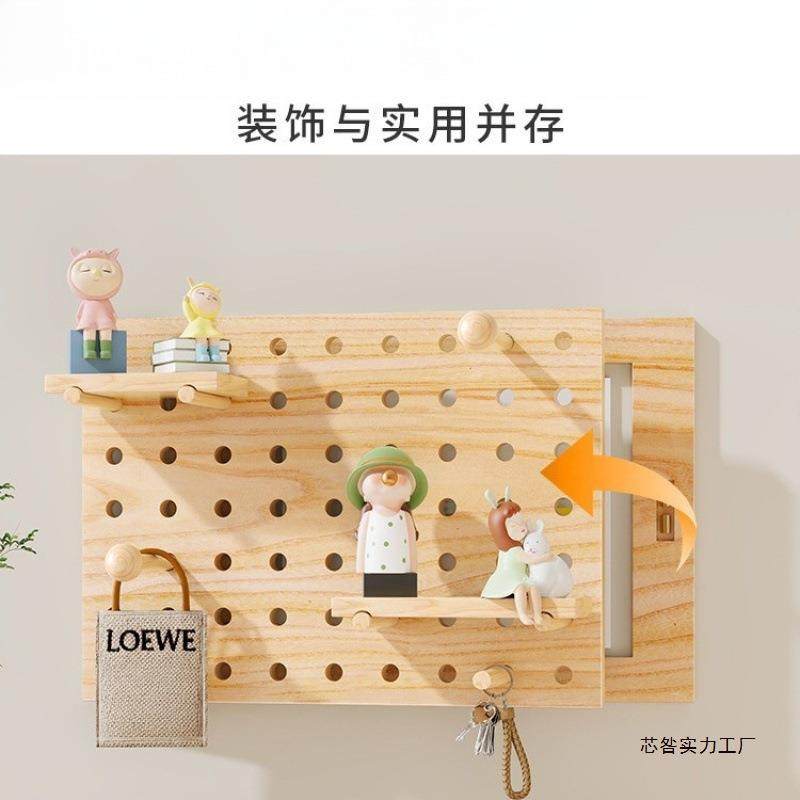 电表箱装饰画洞作配电箱遮原木风AL949015洞挡板电制闸弱电开关盖