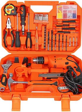 华丰巨箭 13mm冲击钻套装111件套 家用工具套装 工具箱套装HF-811