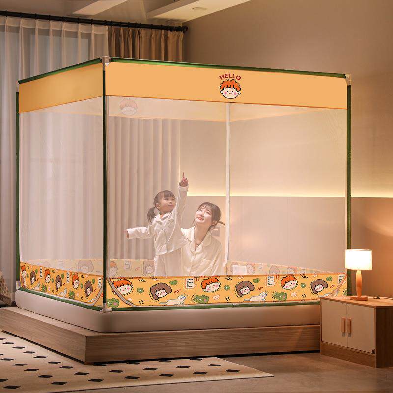 学生宿舍蚊帐上下铺单人蚊帐免安装拉链防尘顶寝室大学生纹帐