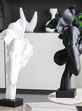 约代简创意摆件几何抽象VMW艺术现雕塑样板房酒店品大堂前台软装