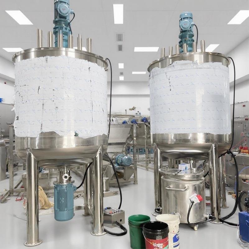 东莞供应不锈钢搅拌罐均质乳化配液桶日化液体搅拌机电加热搅