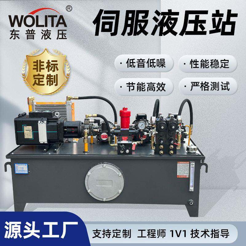定制伺服液压站 压节能油压系统 非标多路阀控制 东莞厂家直销
