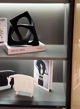 现简约酒柜摆件代组玄合示客厅电视柜关展柜搭配套装样条纹猫组板