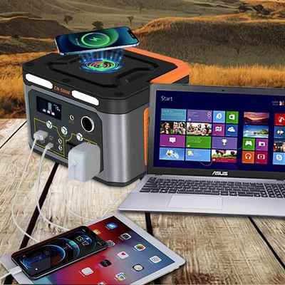 300W户外电源220V磷酸铁锂太阳能发电便携式储能摆摊户外移动电源