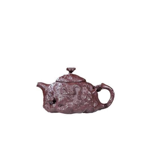 宜兴名家纯手工紫砂壶供春320cc老紫泥高端礼品茶具线上