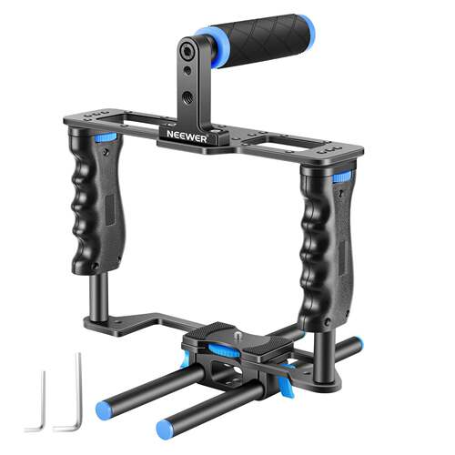 NEEWER/纽尔 CG-MF单反双手持稳定器兔笼微单数码相机防抖双手柄