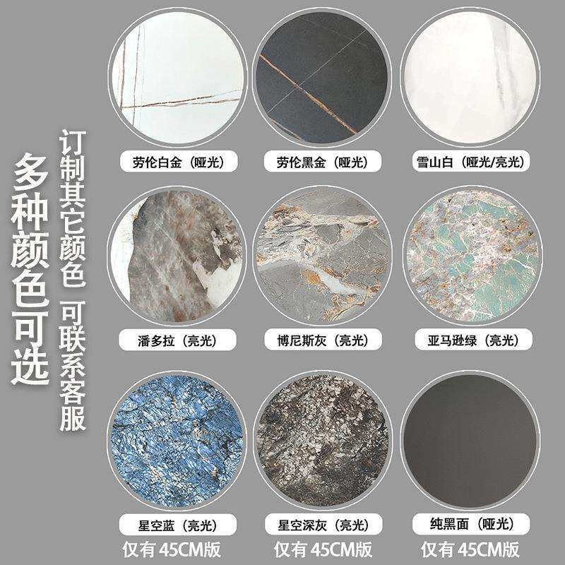 酒店轻奢岩板边几沙发创意床头柜角几简约不锈钢小圆荼桌铁艺茶几