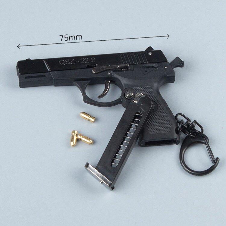 1：3抛壳qsz92式半合金模型玩具抢可拆卸金属摆件钥匙扣