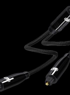 光纤音频线一分二电视功放DVD连接线蓝光机PDiF24K镀金头LASN35KW