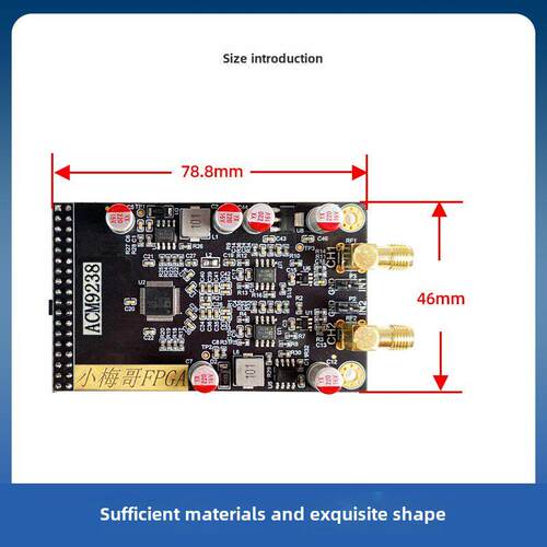 AD9238接FPGA 12位65MSP高速双通道ADC模块正负5V输入替代AD9226