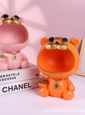 进门口00090钥匙收纳柜摆件放创意轻奢财招法斗玄关鞋电视柜家居