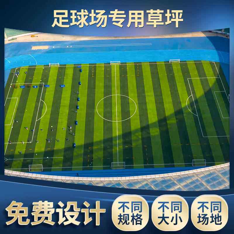 仿真人造足球场青训馆专业草坪校园体育场运动中心人工塑料假草皮