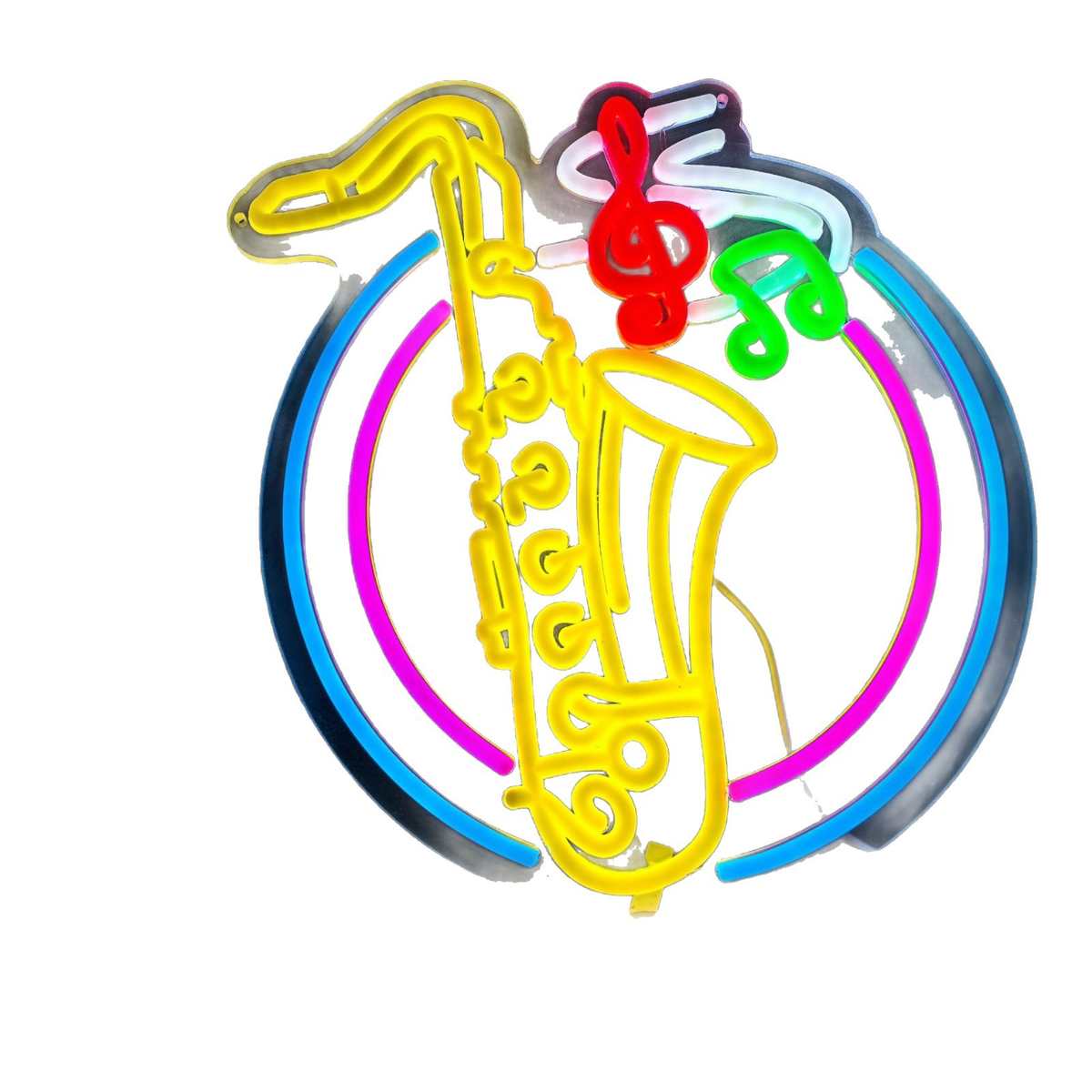 款LED霓虹灯 新款萨克斯霓虹灯音乐 酒吧房间装饰灯 厂家直供