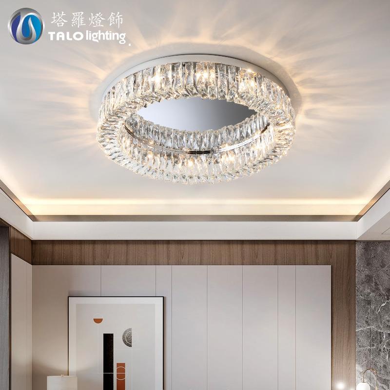 2025年新款轻奢卧室灯主卧led水晶吸顶灯现代简约客厅书房装饰灯
