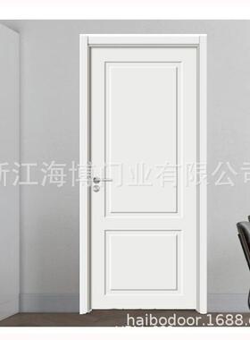 厂家直销简约风格平板实惠MDF PVC饰面免漆室内套装门白色木门