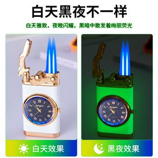 A08火蓝色直冲火焰佩双戴美钟表发光绚0A080丽时尚 便捷跨境爆精款