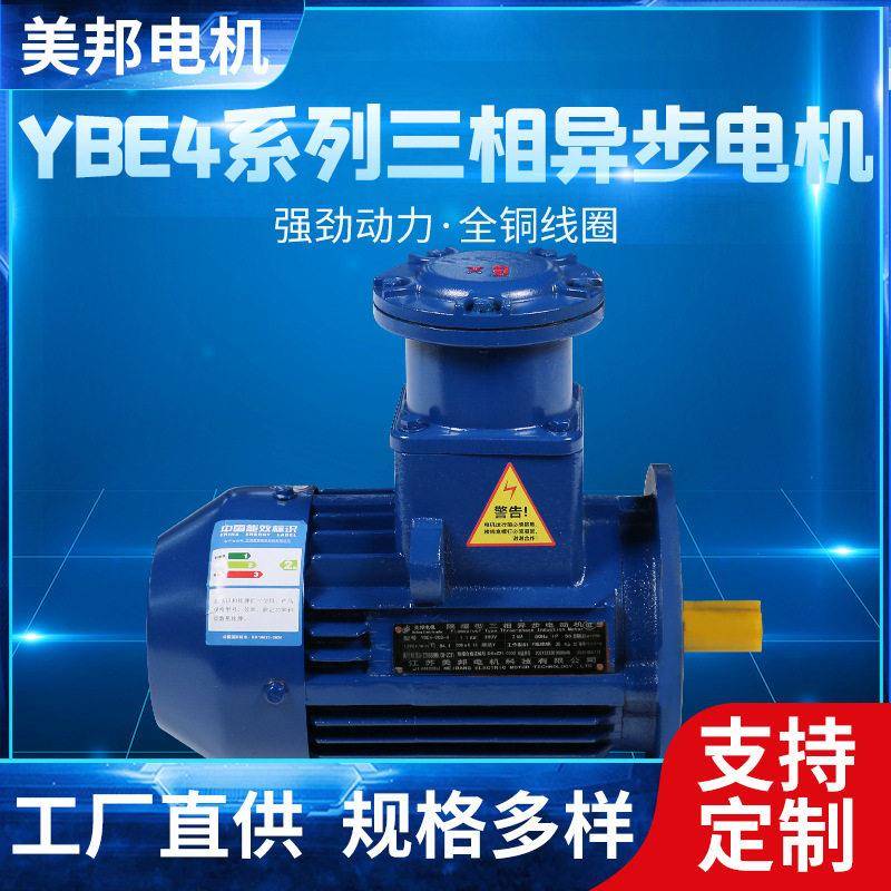 YBE4超效率煤气体隔爆型CT5三相异步电动机纯铜线圈马达电机