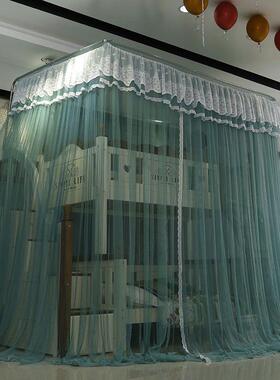 儿童双层上下床蚊帐1.m子cp#14955母床家用高低铺梯米形u型伸5缩1