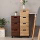 杂物柜木质创意多层家居整理抽屉式 收纳柜子架木制木质床头柜