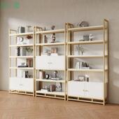 产品展示架多层落地置物架书架陈列架储物架美容院展示柜轻奢货架