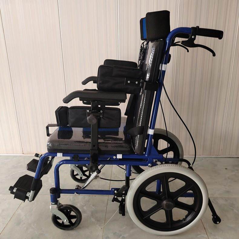 儿童专用脑瘫轮椅孩子用折叠轻便多功能液压手推车小型代步车手动