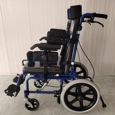 儿童专用脑瘫轮椅孩子用折叠轻便多功能液压手推车小型代步车手动
