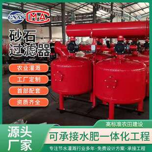 农业灌溉过滤器水肥一体化首部浅层砂4寸全自动反冲洗砂石过滤器