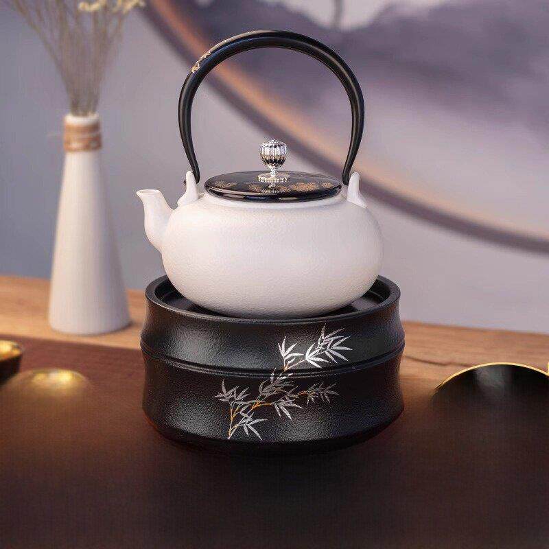 莺歌烧 新品-兰花电陶炉静音家用红外遥控器烧水煮茶器泡茶具茶器