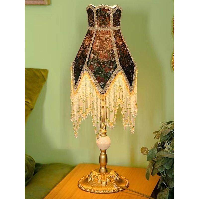 法式田园中古复古台灯感美式客厅灯架铁艺民国装饰床头灯