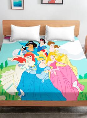 卡通儿童白雪公学生单宿舍人床DIZ笠美人鱼卧室双款可水洗人主四