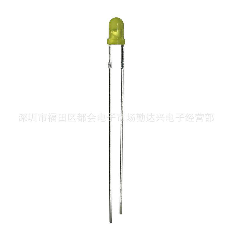 F3/3mm红发红 加长脚 53mm黄发黄绿发绿 灯珠 LED直插发光二极管