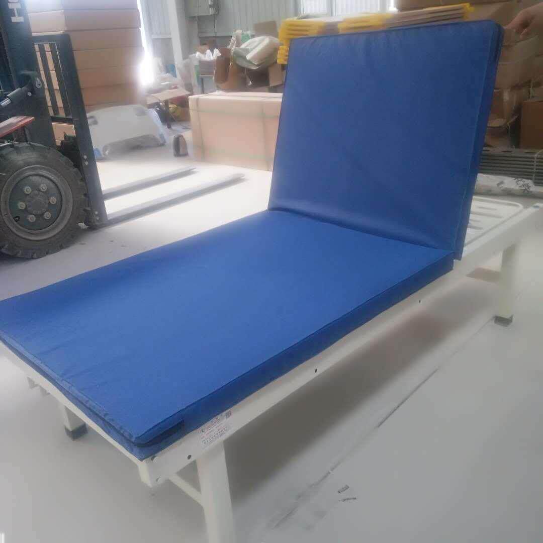 单护摇带便孔蓝色绵床垫折叠可拆洗床垫单摇带便理配件透床气护理