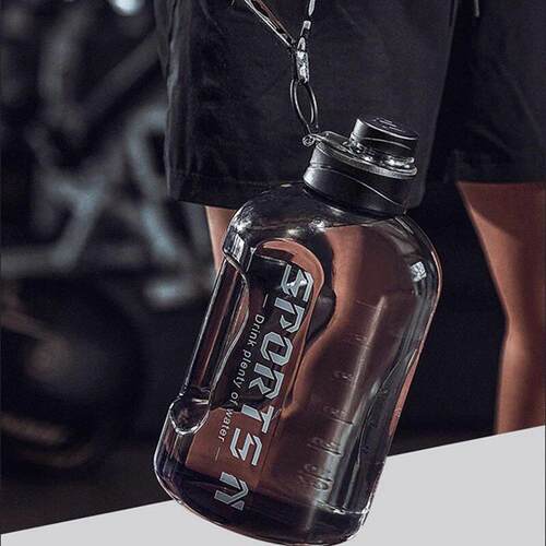 1.7L/2.7L Sports Water Bottle Gym Cycling Cup Portable Large