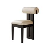 中古实木餐椅家用靠背椅子餐厅餐桌椅法式 复古风设计师化妆河马椅