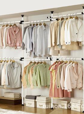 简易衣布艺约简现代双人收纳多功能便柜携组大号加固XVT装钢架布